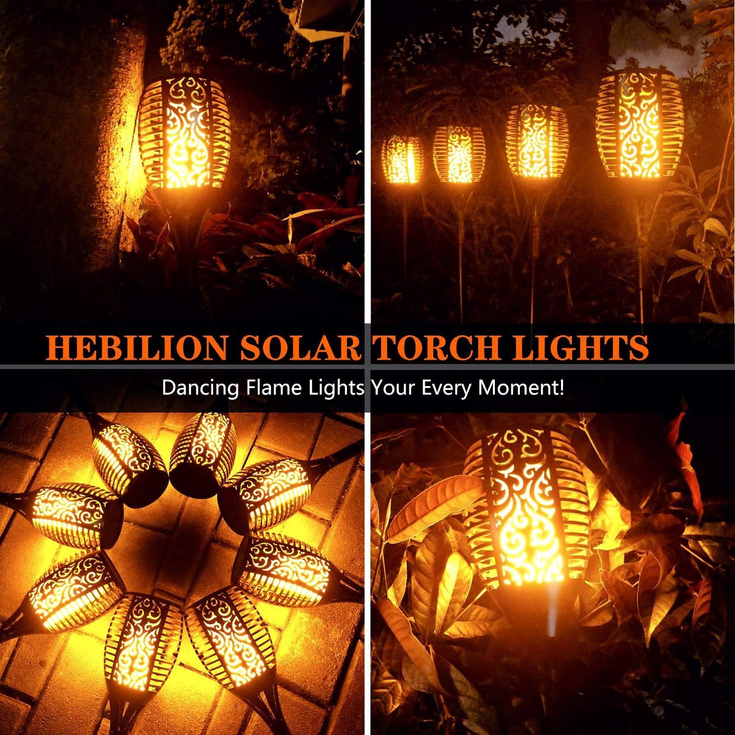 Explosive section cross-border dedicated for the flame lamp Amazon solar light LED outdoor waterproof lawn torch light garden light