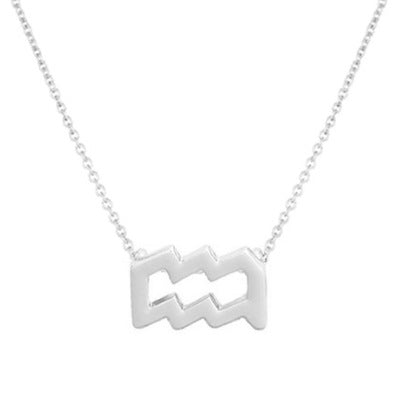wish Amazon cross-border explosion models 12 twelve constellation necklace constellation card alloy pendant clavicle chain