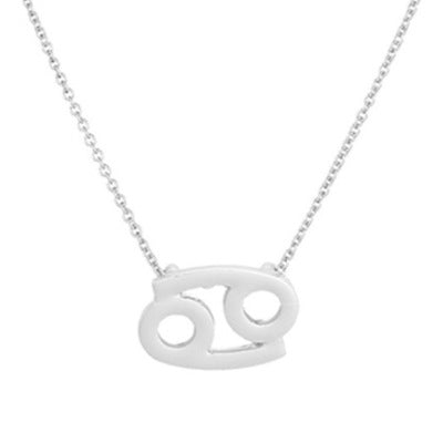 wish Amazon cross-border explosion models 12 twelve constellation necklace constellation card alloy pendant clavicle chain