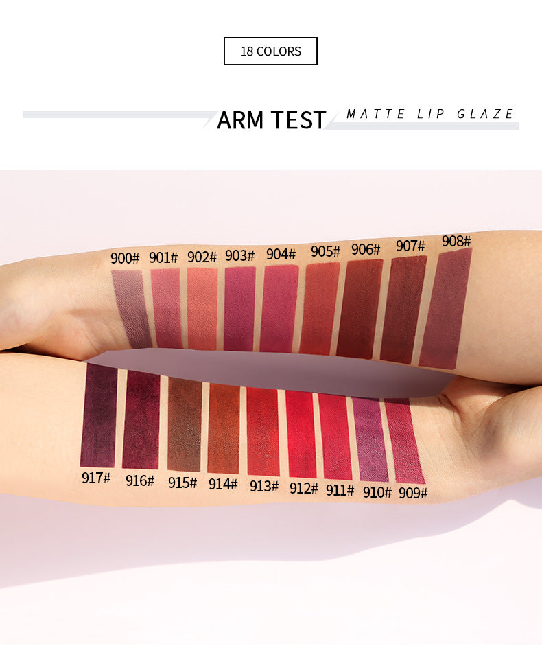 Mini Capsule Shape Lip Glaze Matte 18 Colors Lip Gloss Waterproof Long lasting Velvet Moisture Nude Lip gloss Lip Makeup TSLM1