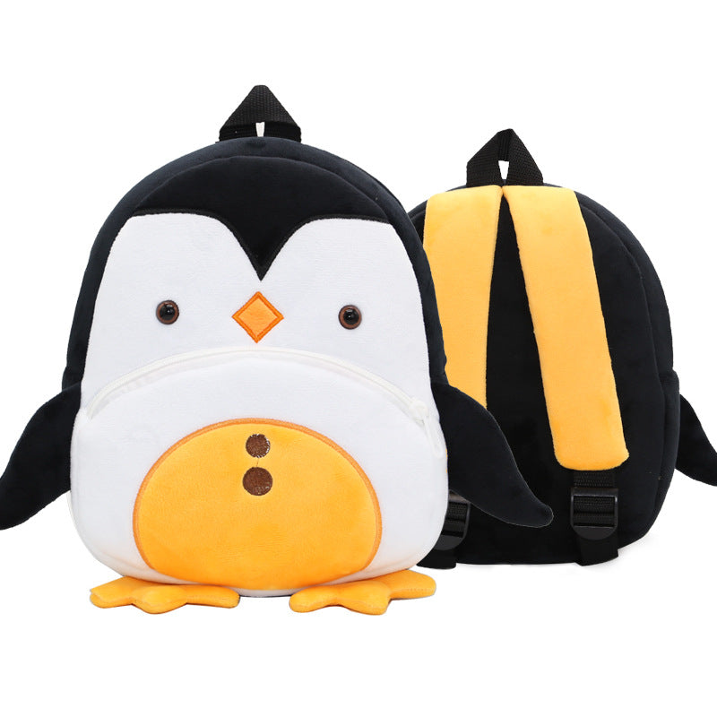 Zoo series cute children's school bag shoulder bag plush backpack kindergarten early education park bag manufacturer