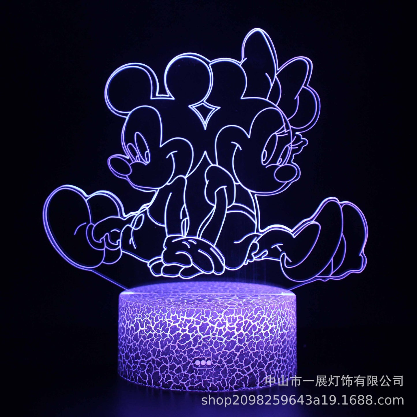 Exclusively for Amazon Explosion Mickey series colorful creative 3D lights LED night light gift table lamp visual lights