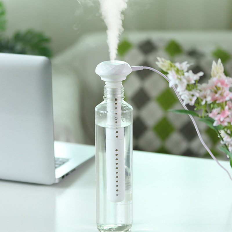 New Mini USB Portable Diamond Car Home Purifying Air Moisturizer Aromatherapy Spray Humidifier