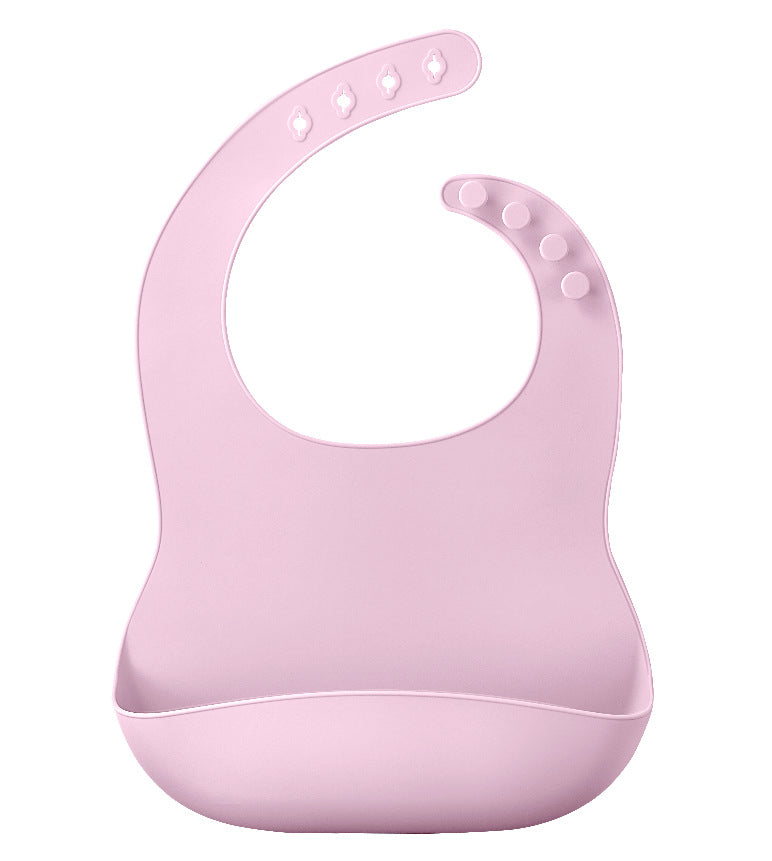 Factory direct children's silicone saliva towel / cartoon baby bib / saliva pocket waterproof bib / silicone bib