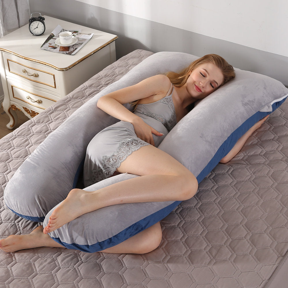 Multifunctional maternity pillow side pillow cotton removable and washable U-shaped nap pillow cushion factory direct sales