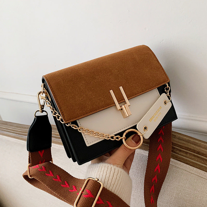 Autumn and winter casual retro small bag female 2019 new Korean fashion frosted shoulder messenger small square bag