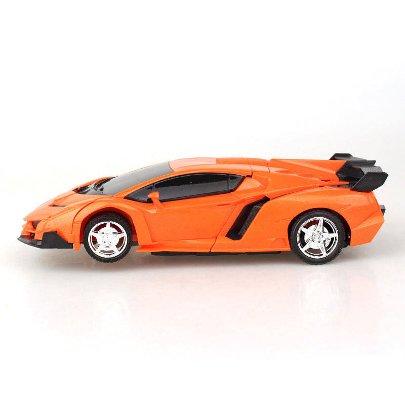 Children's four-way wireless remote control car Gesture-sensing deformation robot Remote-controlled car toy simulation model car