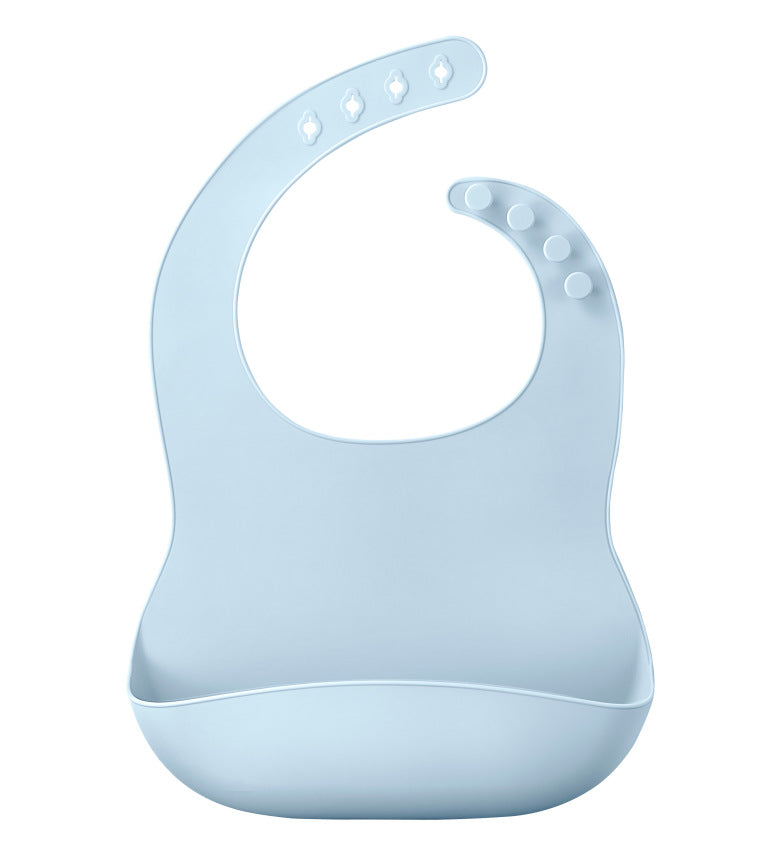 Factory direct children's silicone saliva towel / cartoon baby bib / saliva pocket waterproof bib / silicone bib