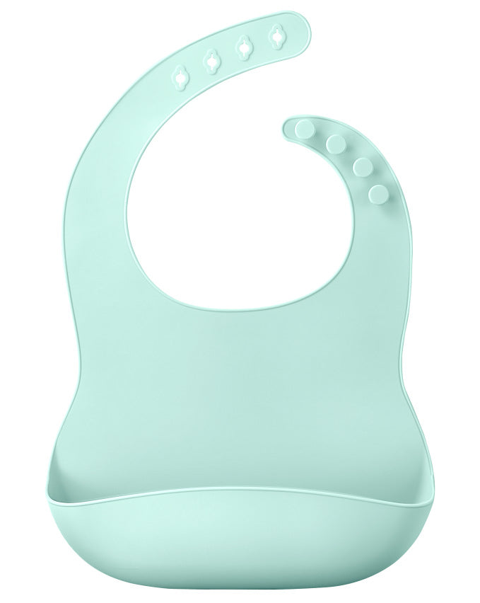Factory direct children's silicone saliva towel / cartoon baby bib / saliva pocket waterproof bib / silicone bib