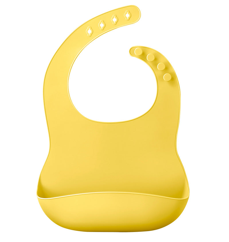 Factory direct children's silicone saliva towel / cartoon baby bib / saliva pocket waterproof bib / silicone bib