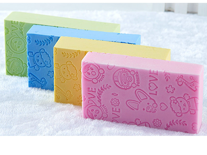 Scrubbing artifact child rubbing sponge sponge painless baby rubbing gray artifact bath sponge cartoon toddler rubbing mud treasure