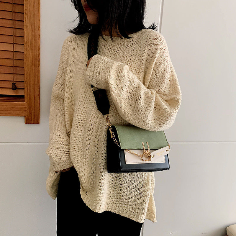 Autumn and winter casual retro small bag female 2019 new Korean fashion frosted shoulder messenger small square bag