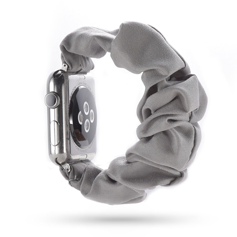 Factory direct sale for Apple iWatch new watch with leopard print hair tie strap can be customized