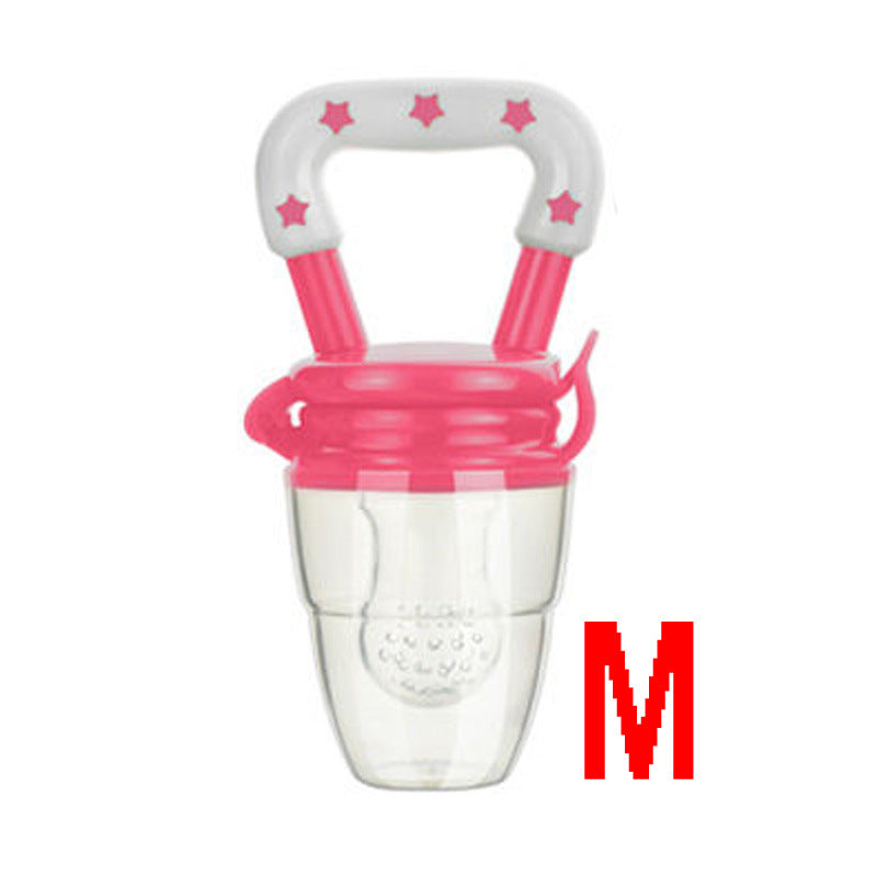 Baby silicone nipple, fruit and vegetable bite music, plastic pacifier, baby food supplement feeder