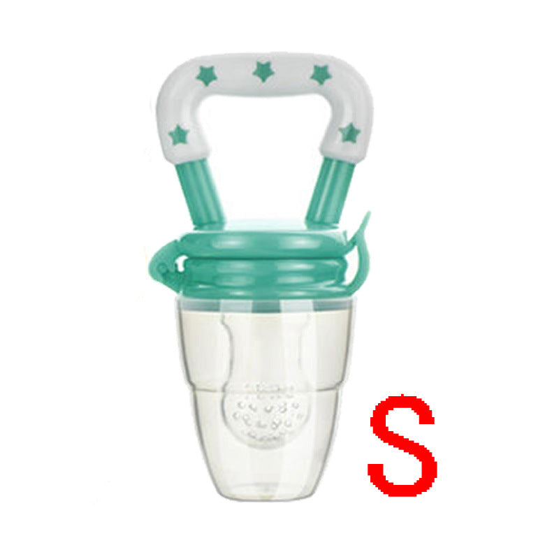 Baby silicone nipple, fruit and vegetable bite music, plastic pacifier, baby food supplement feeder
