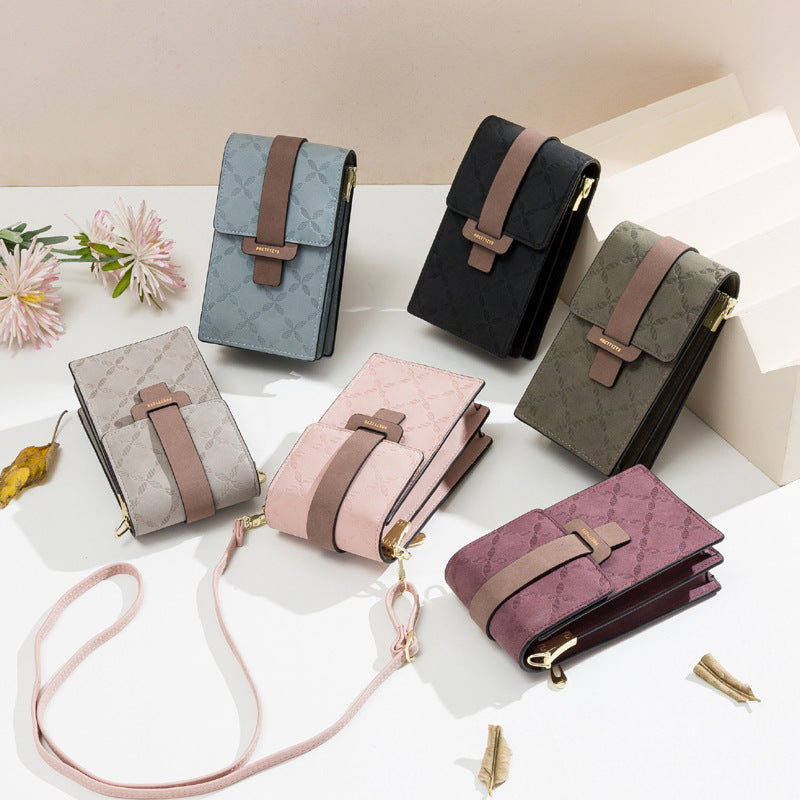Puriti messenger mobile phone bag female new style Japanese and Korean fashion large-capacity student single shoulder mini fresh small bag