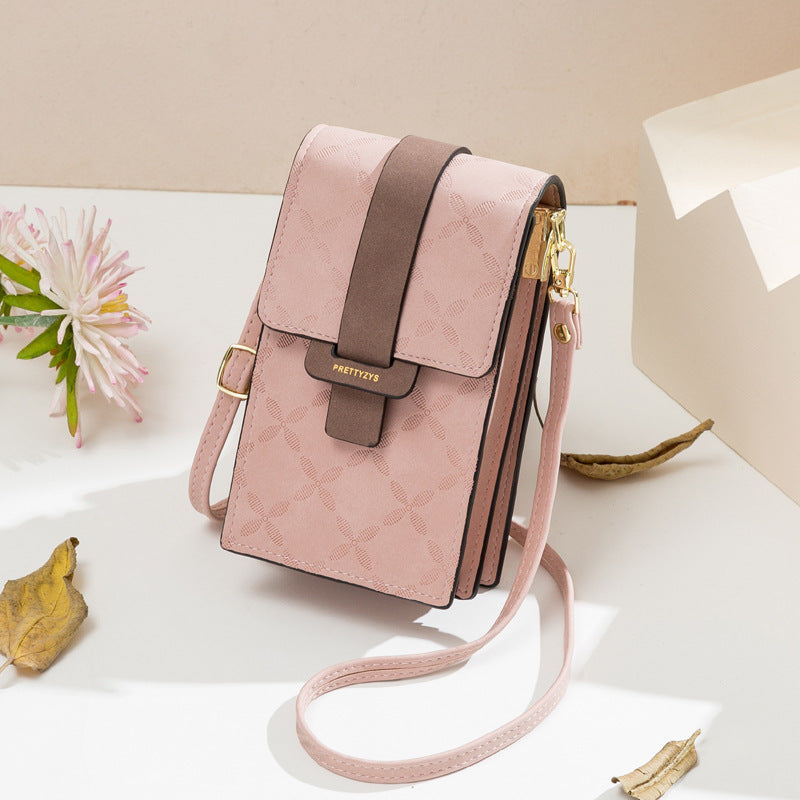 Puriti messenger mobile phone bag female new style Japanese and Korean fashion large-capacity student single shoulder mini fresh small bag