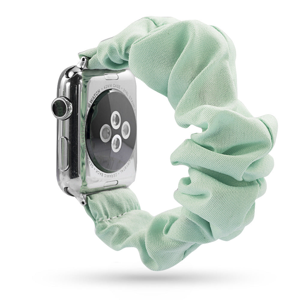 Factory direct sale for Apple iWatch new watch with leopard print hair tie strap can be customized