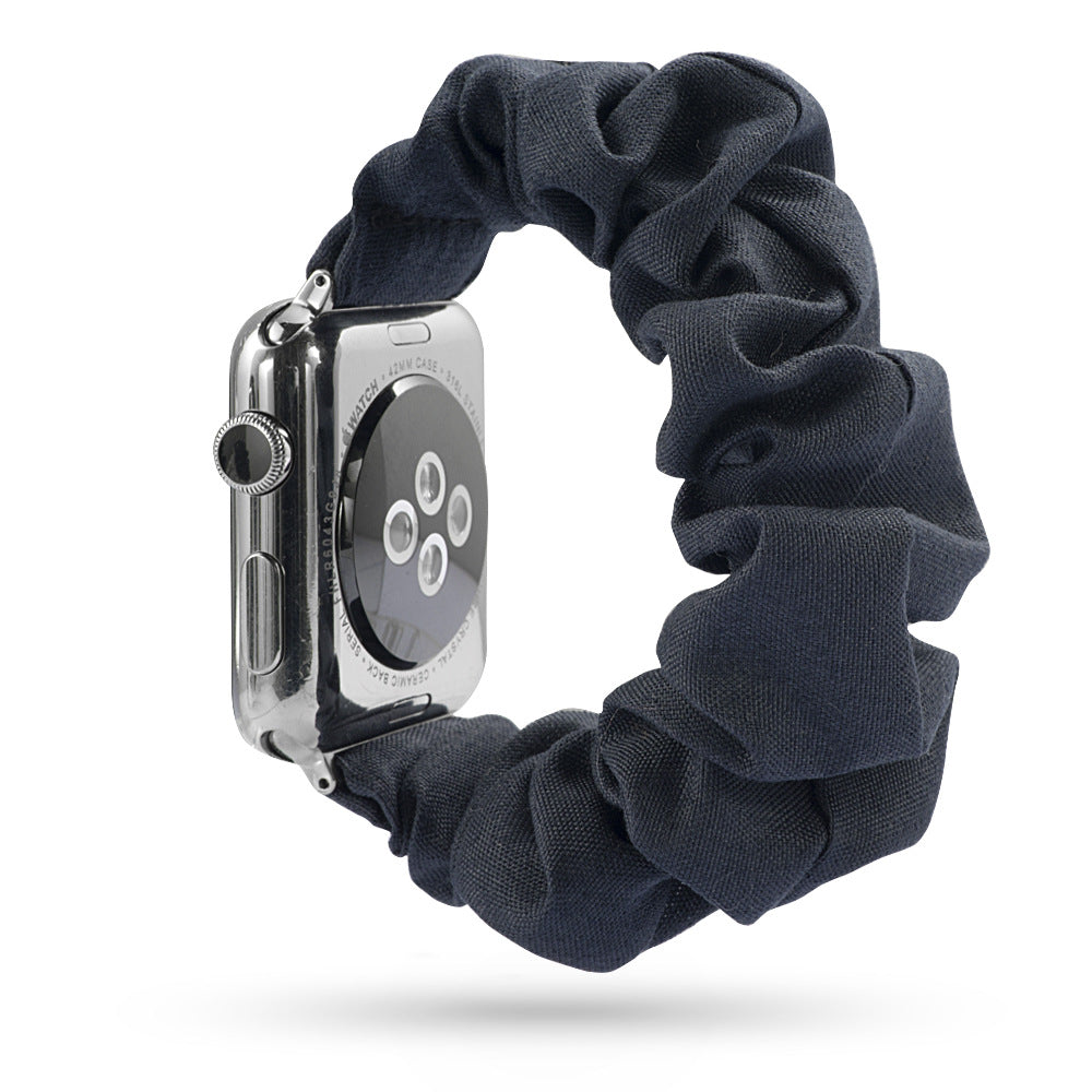 Factory direct sale for Apple iWatch new watch with leopard print hair tie strap can be customized