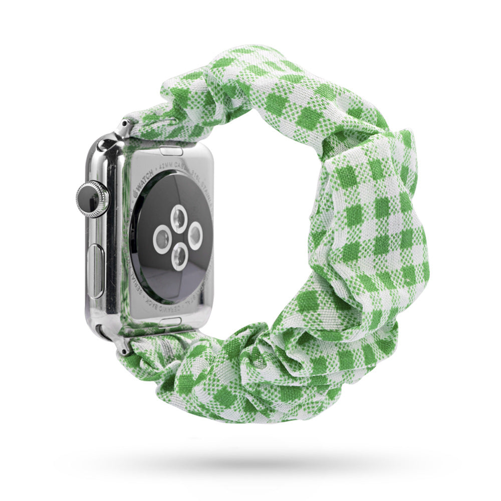 Factory direct sale for Apple iWatch new watch with leopard print hair tie strap can be customized