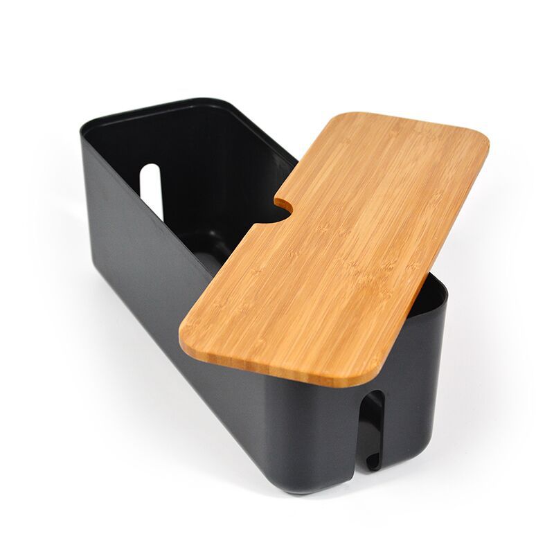 Multifunctional wire storage box charger power cord hidden mobile phone computer tablet socket extension cord organizer
