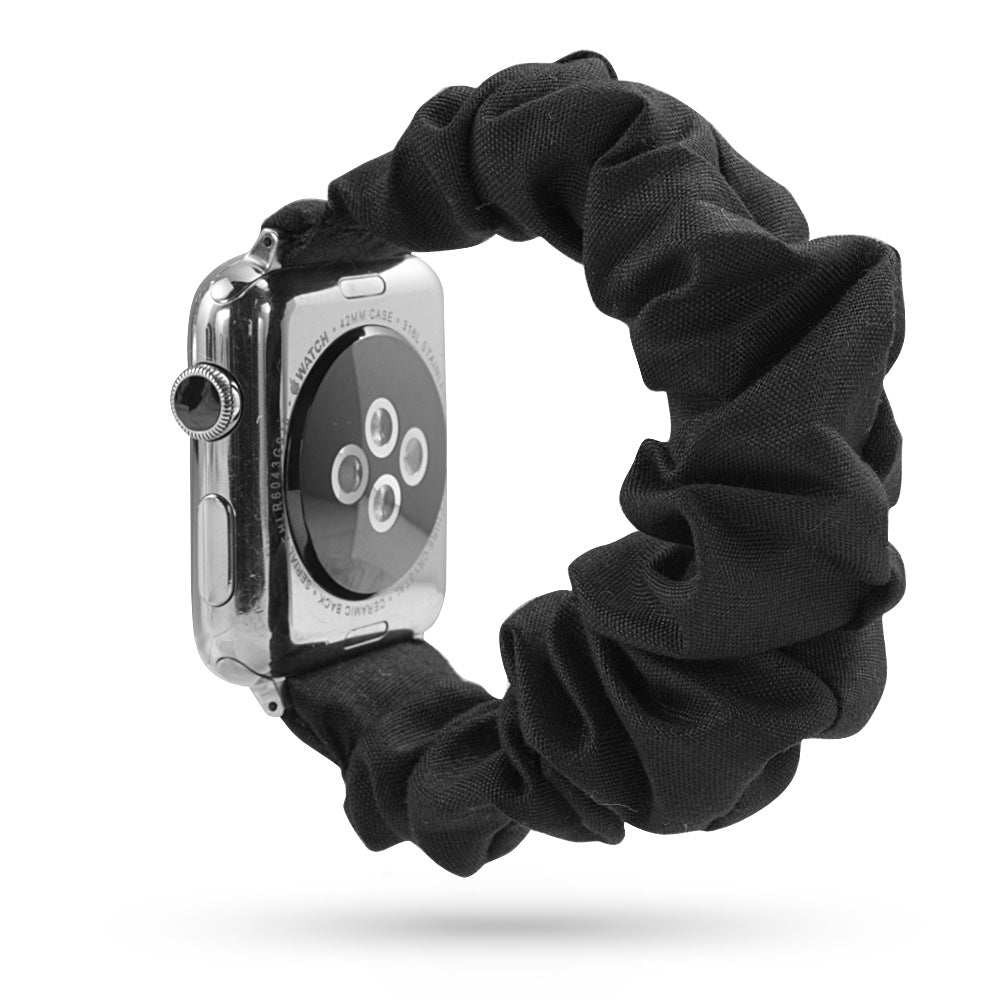 Factory direct sale for Apple iWatch new watch with leopard print hair tie strap can be customized