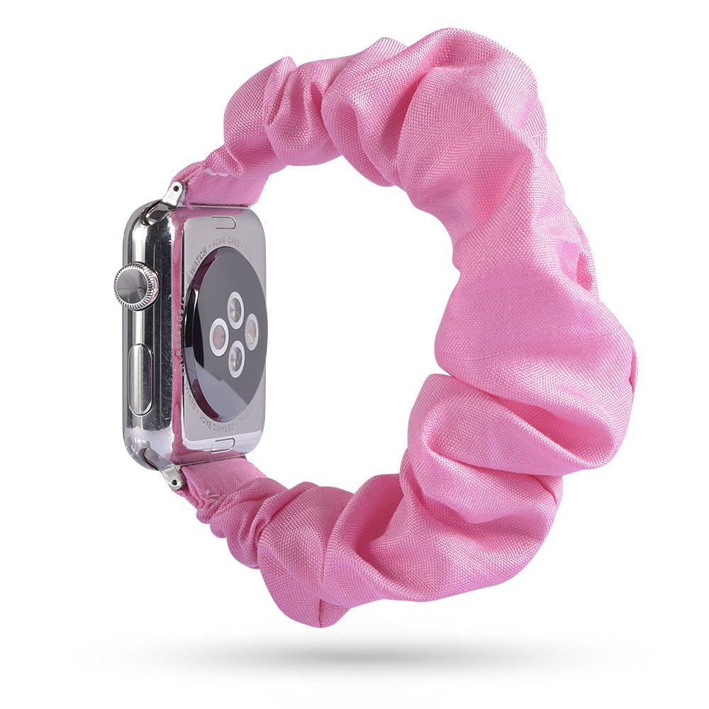 Factory direct sale for Apple iWatch new watch with leopard print hair tie strap can be customized