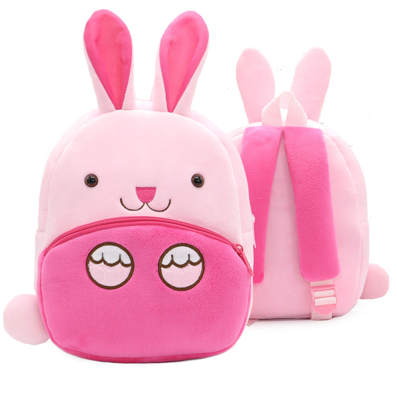 Zoo series cute children's school bag shoulder bag plush backpack kindergarten early education park bag manufacturer