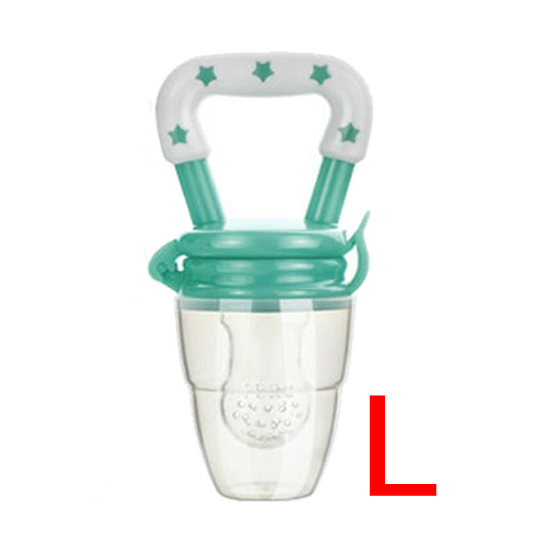 Baby silicone nipple, fruit and vegetable bite music, plastic pacifier, baby food supplement feeder