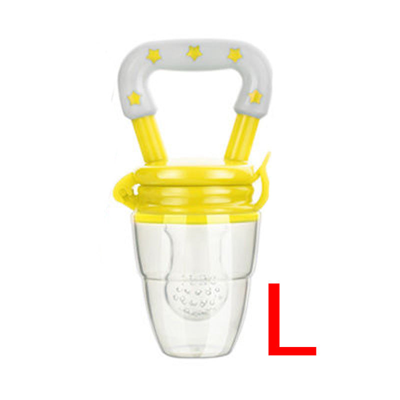 Baby silicone nipple, fruit and vegetable bite music, plastic pacifier, baby food supplement feeder