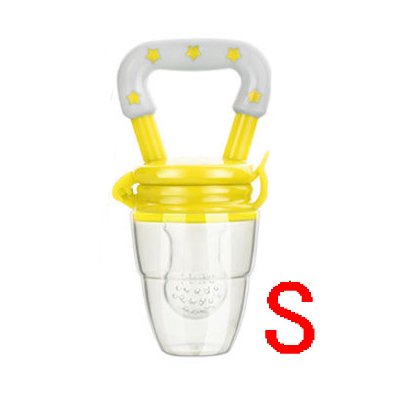 Baby silicone nipple, fruit and vegetable bite music, plastic pacifier, baby food supplement feeder