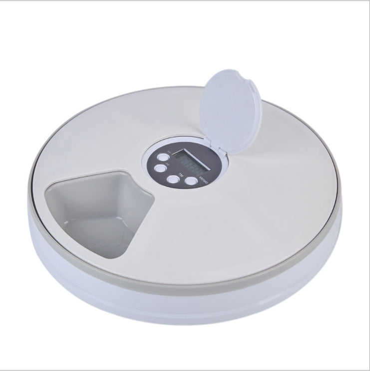 Timing feeder 6 grid electric timing cat and dog feeder unmanned feeding machine music reminder pet food