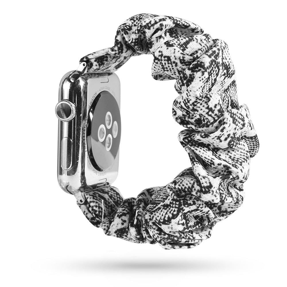 Factory direct sale for Apple iWatch new watch with leopard print hair tie strap can be customized