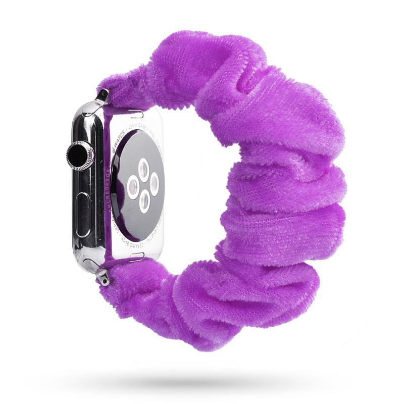 Factory direct sale for Apple iWatch new watch with leopard print hair tie strap can be customized