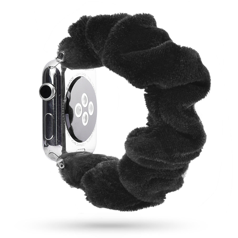 Factory direct sale for Apple iWatch new watch with leopard print hair tie strap can be customized