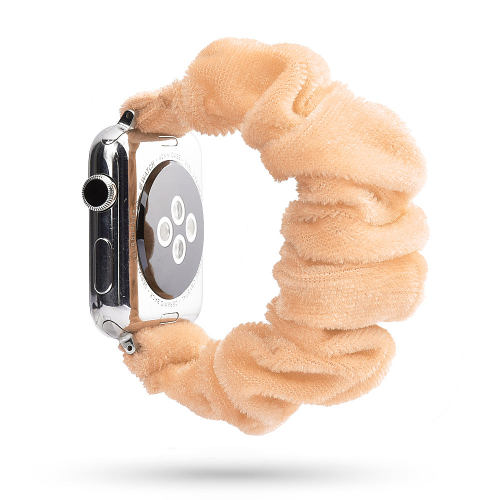 Factory direct sale for Apple iWatch new watch with leopard print hair tie strap can be customized
