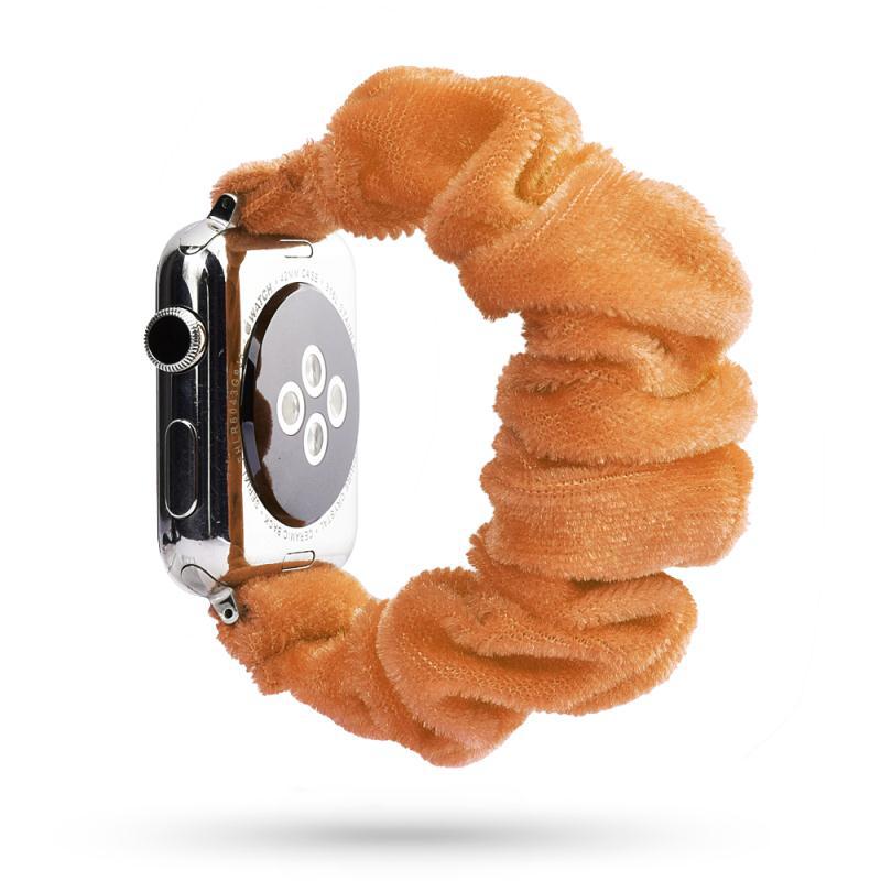Factory direct sale for Apple iWatch new watch with leopard print hair tie strap can be customized