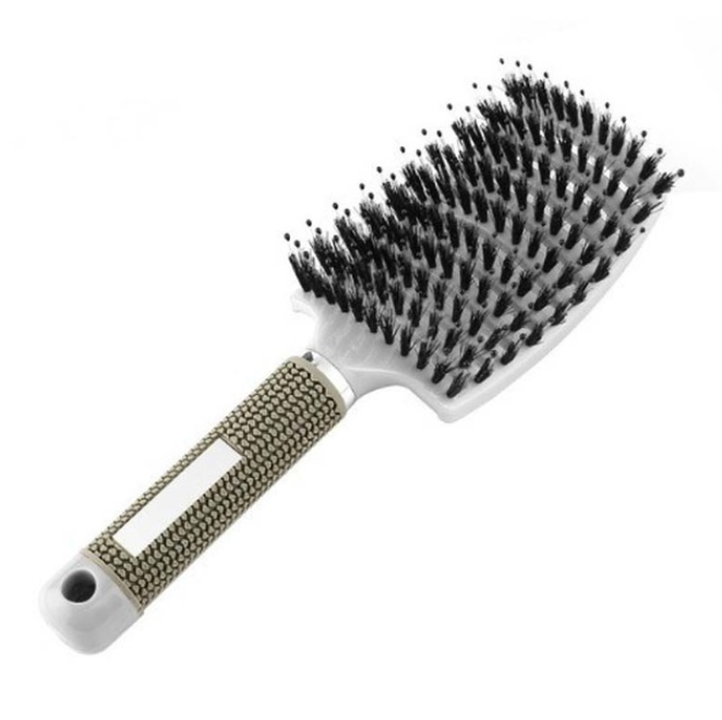 Large curved comb bristle hair massage comb curly hair styling comb curved row curly hair comb