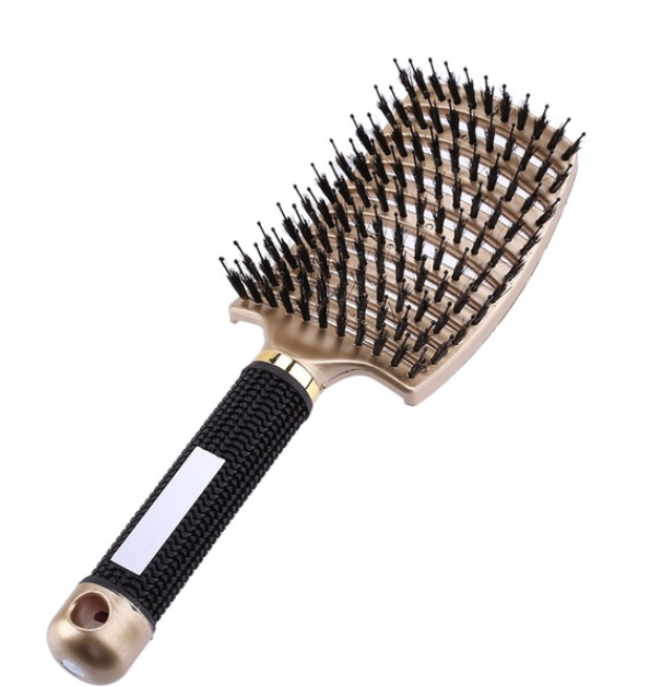 Large curved comb bristle hair massage comb curly hair styling comb curved row curly hair comb