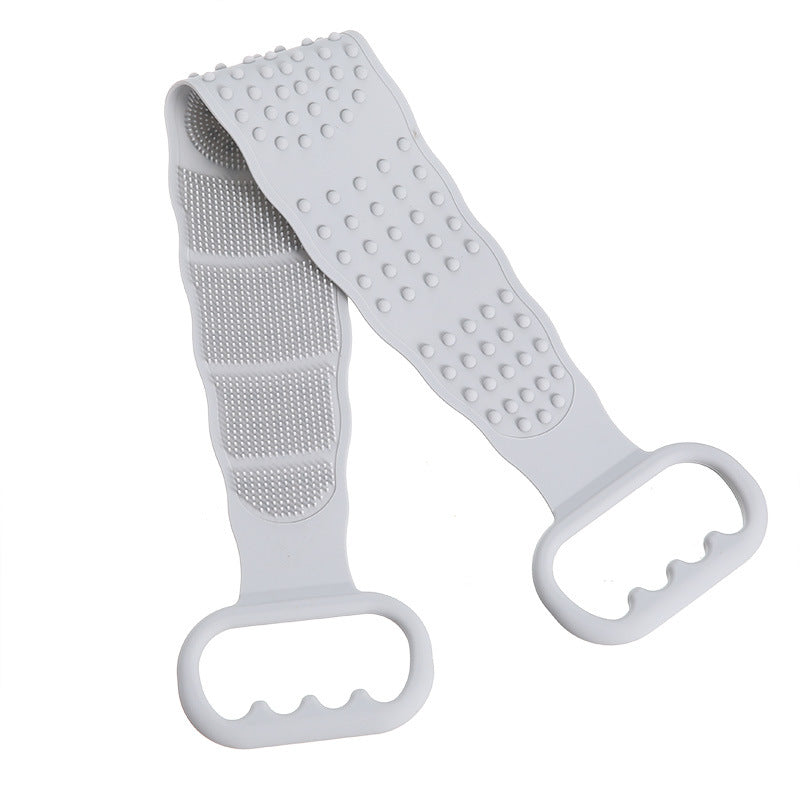 Silicone scrubbing towels for men and women strong back rubbing mud rubbing artifact long back exfoliating bath bathing brush