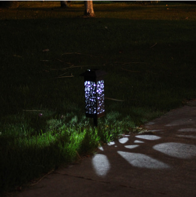 Cross-border outdoor waterproof solar light hollow LED light control sensor light garden light lawn light garden landscape light