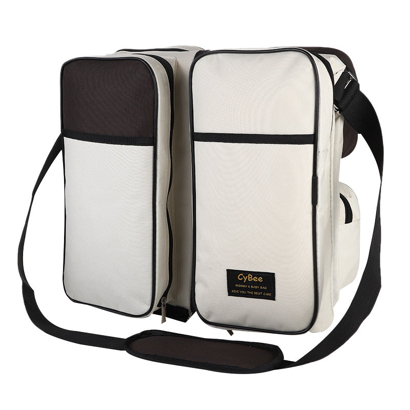 One-shoulder mommy bag baby multifunctional folding bed portable portable maternal and child bag mosquito net travel crib bed