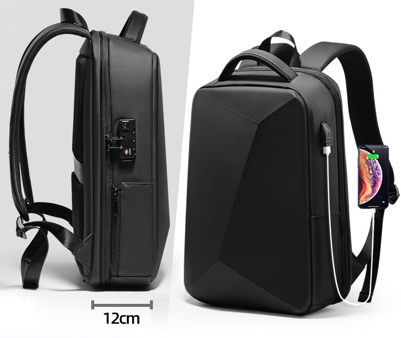 Men's business commuter backpack password lock anti-theft student computer school bag leisure backpack fashion personality trendy bag