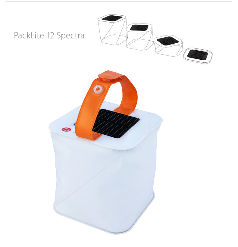 Cross-border Solar Inflatable Lights Ten LED Outdoor Lighting Lights Fully Waterproof New Strange Camping Camping Lights Spot