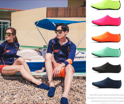 Beach socks snorkeling shoe cover general equipment swimming diving socks snorkeling socks swimming socks non-slip (Leica)