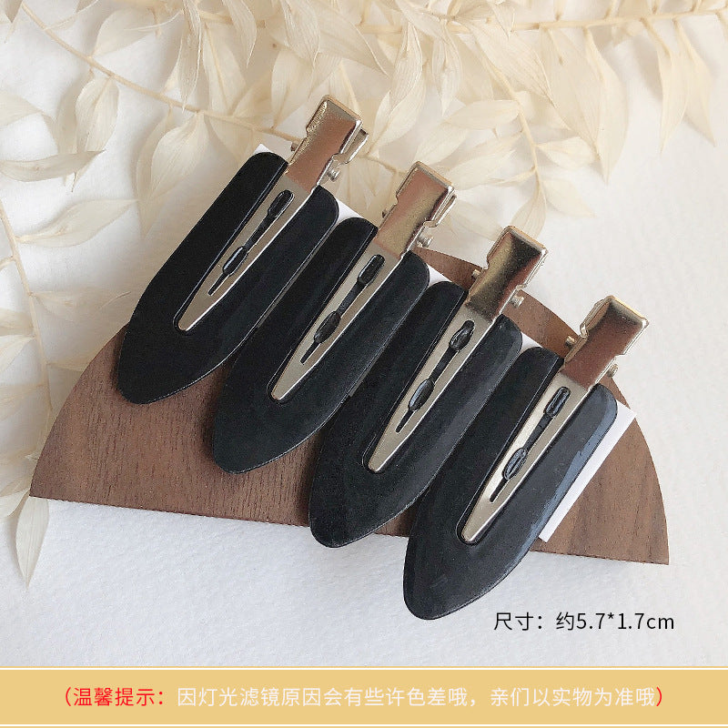 Basic Practical 4 Pack Hairdressing Makeup Seamless Clip Liu Hai Clip Headdress Duckbill Clip Hairpin Broken Hair Clip Hair Accessories