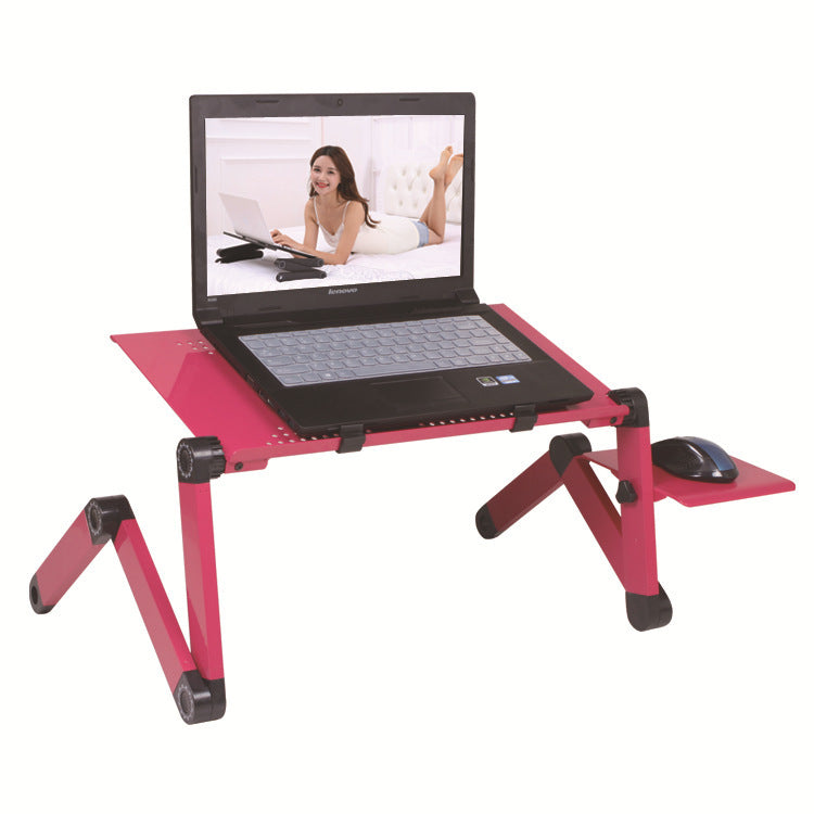 Aluminum alloy laptop desk, dormitory artifact folding desk, lazy office bed desk, factory direct sales