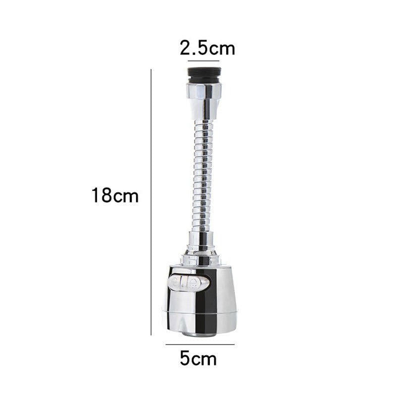 Faucet Splash-proof Head Spout Extender Filter Kitchen Shower Sprinkler Lengthen Water Saver Sprinkler Universal Bubbler