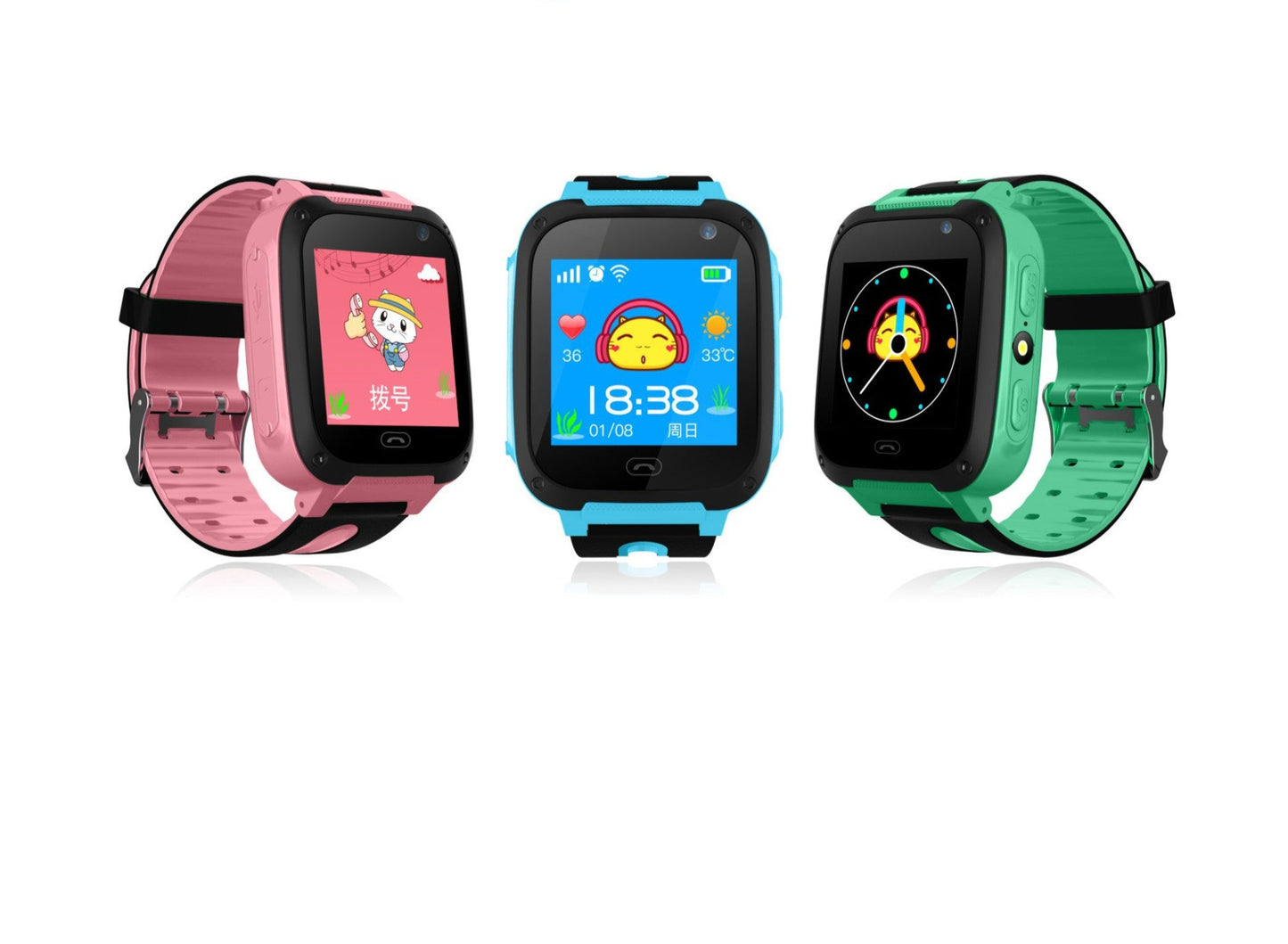 Q12 Smart Watch LBS Kid SmartWatches Baby Watch 1.44 Inch Voice Chat GPS Finder Locator Tracker Anti Lost Monitor with Box