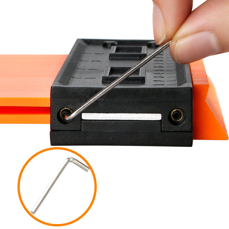 Contour gauge contour gauge Contour woodworking measuring shape gauge taker Irregular contour measuring radian ruler